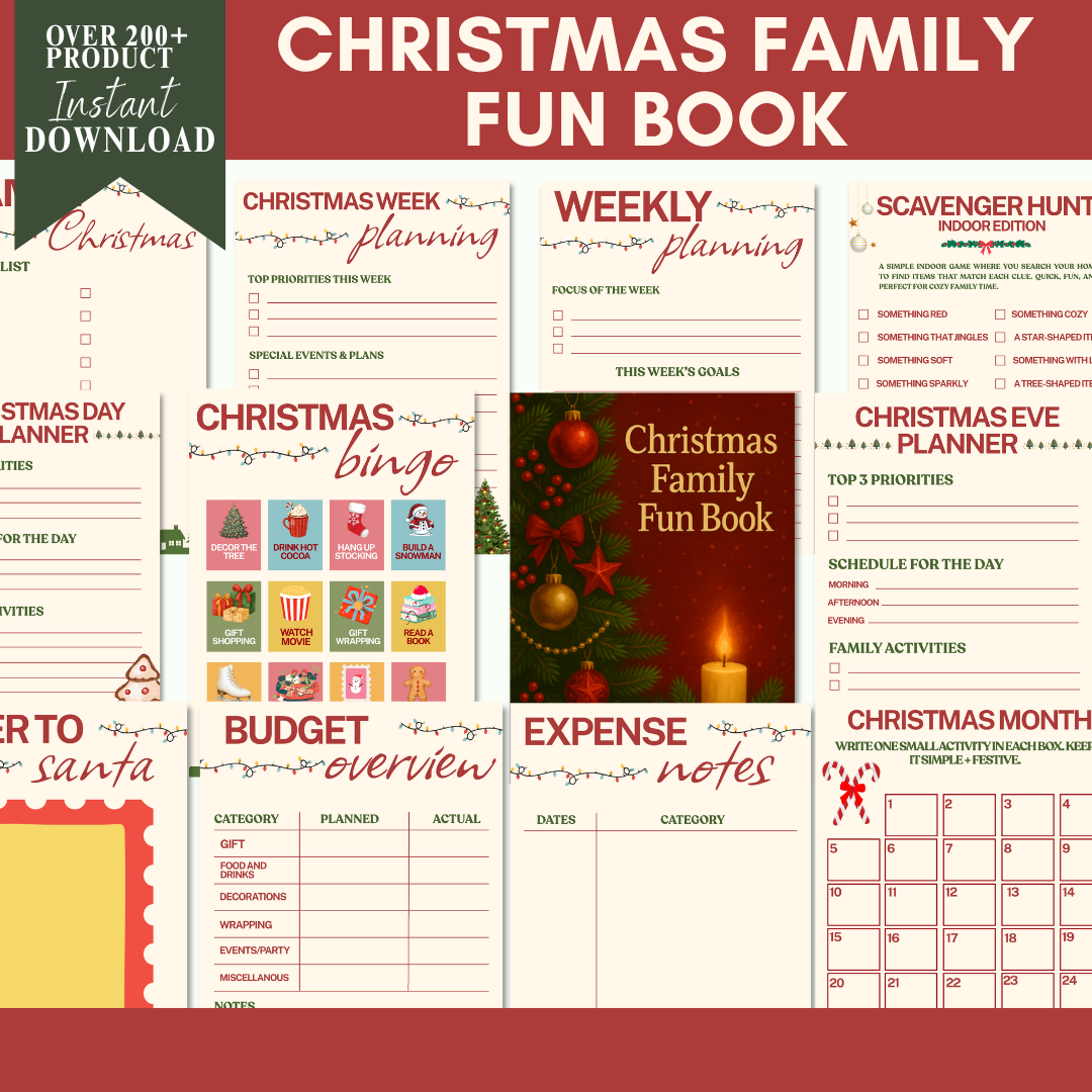 Christmas family fun book