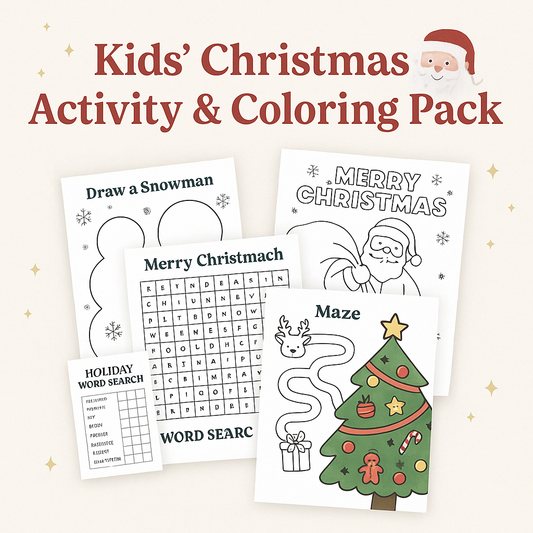 Kids’ Christmas Activity & Coloring Pack