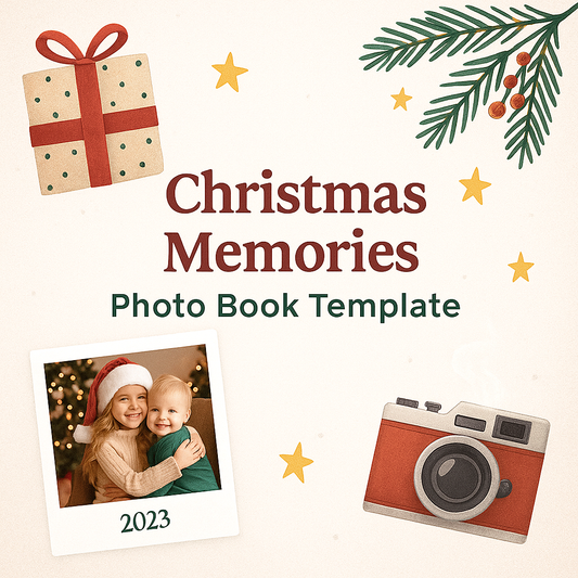 Christmas Memories Photo Book Template