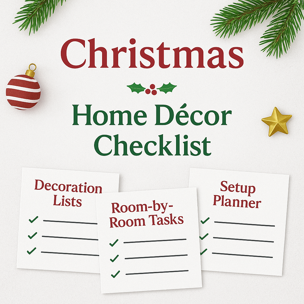 Christmas Home Décor Checklist